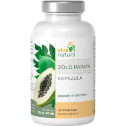 VIVA NATURA ZÖLD PAPAYA KAPSZULA 60DB - Bio és natúr étrendkiegészítők