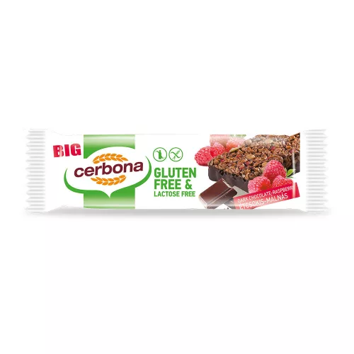 Cerbona szelet gluténmentes étcsokis-málnás 35 g - Bio és natúr élelmiszerek