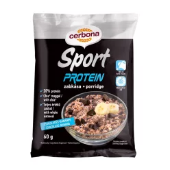 Cerbona sport protein csokis-banános zabkása édesítőszerrel 60 g - Bio és natúr élelmiszerek