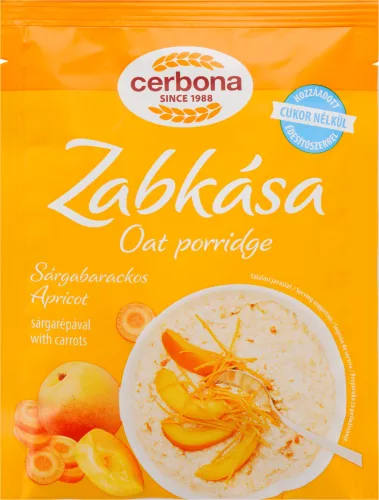 Cerbona zabkása sárgabarackos 50 g - Bio és natúr élelmiszerek
