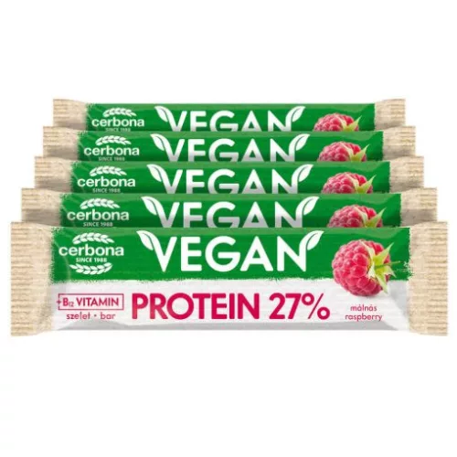 CERBONA VEGÁN PROTEIN SZELET MÁLNA - Bio és natúr élelmiszerek