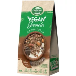 Cerbona vegán granola müzli kakaós-mandulás 300 g - Bio és natúr élelmiszerek