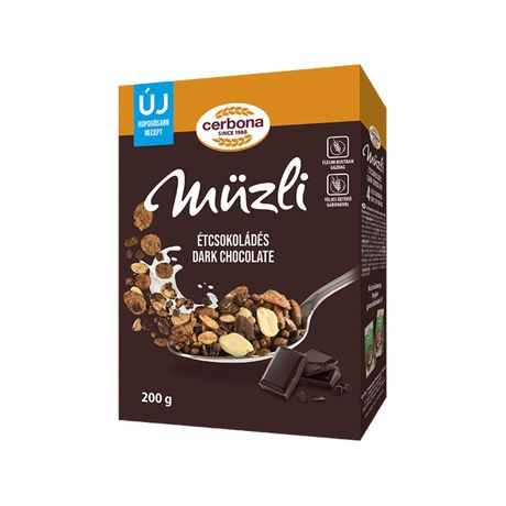 CERBONA MÜZLI ÉTCSOKOLÁDÉS