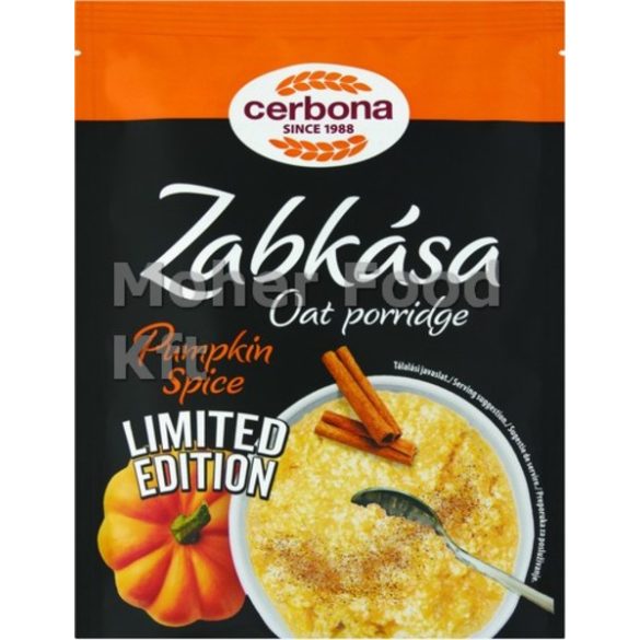 Cerbona zabkása sütőtök-fűszeres 55 g