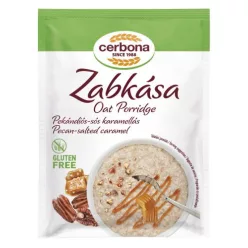 Cerbona gluténmentes zabkása pekándiós-sós karamellás 50 g - Bio és natúr élelmiszerek