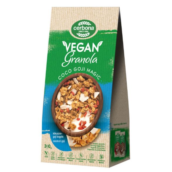 CERBONA VEGÁN GRANOLA KÓKUSZ-GOJI