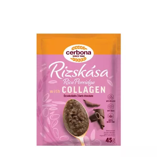 Cerbona rizskása étcsokis kollagénnel 45 g – Müzli