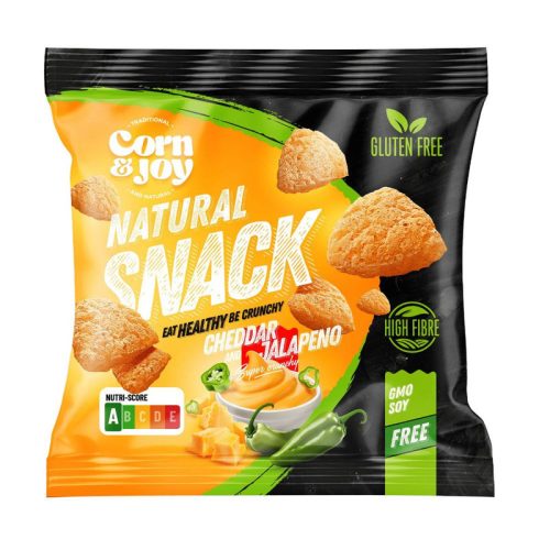 Corn Joy snack cheddar sajt-jalapeno gluténmentes 40 g - 
