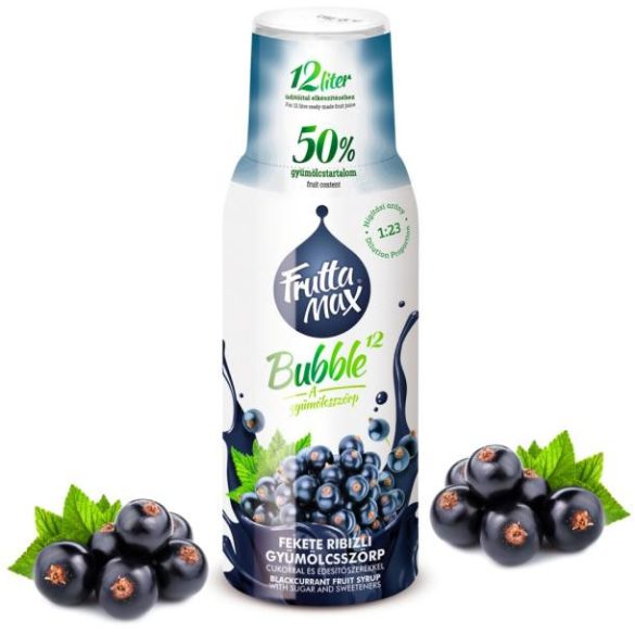 Fruttamax bubble feketeribizli 500 ml