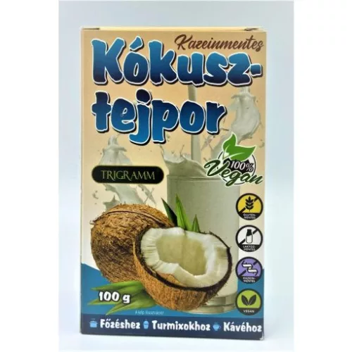 TRIGRAMM KÓKUSZTEJPOR KAZEINMENTES 100G - Bio és natúr élelmiszerek