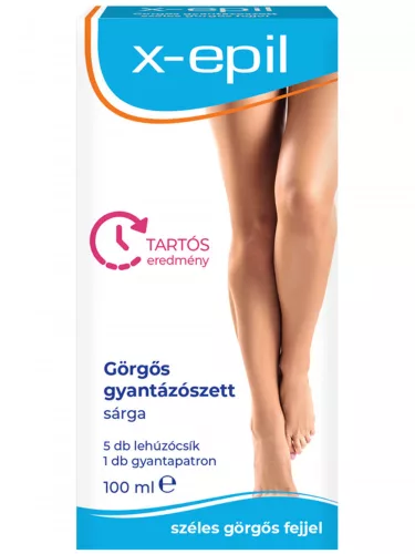 X-Epil - görgős gyantázószett - sárga - Bio és natúr intim termékek