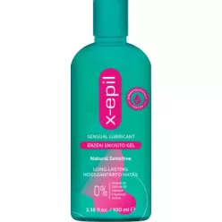 X-Epil Natural Sensitive - érzéki síkosító gél (100ml) - Bio és natúr intim termékek