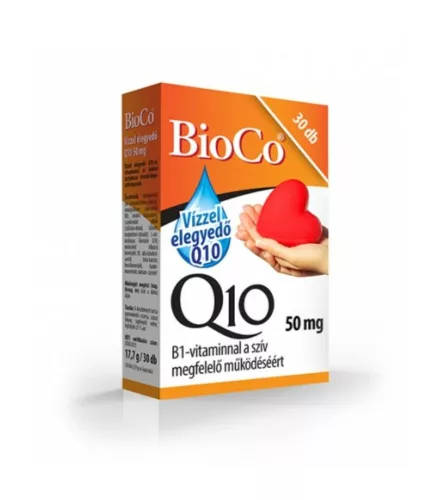 Bioco q10 50mg kapszula vízzel elegyedő 30 db - Bio és natúr étrendkiegészítők
