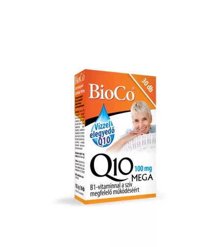 Bioco q10 100mg mega kapszula vízzel elegyedő 30 db - Bio és natúr étrendkiegészítők