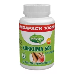 Innovita kurkuma 500e-vitaminnal 100 db - Bio és natúr étrendkiegészítők