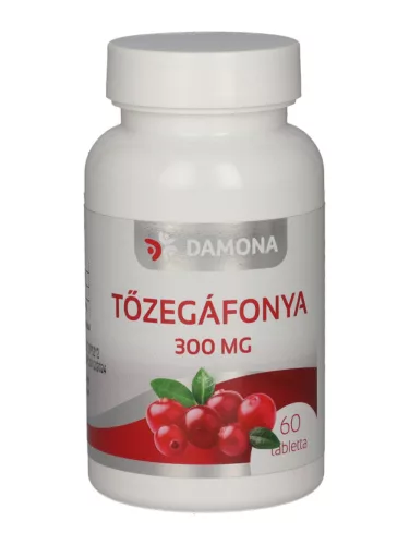 Damona tőzegáfonya tabletta 300mg 60 db - Bio és natúr étrendkiegészítők