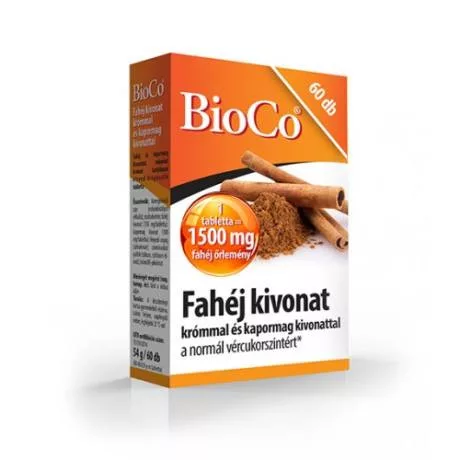Bioco fahéj kivonat tabletta 60 db - Bio és natúr étrendkiegészítők