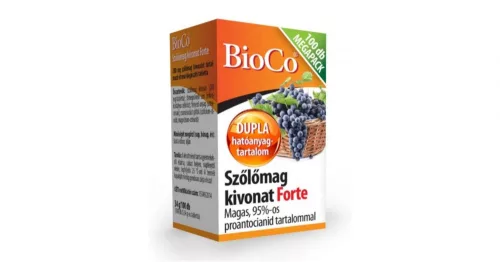 Bioco szőlőmag forte tabletta 100 db - Bio és natúr étrendkiegészítők