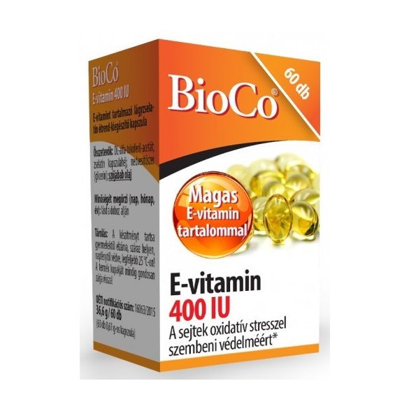 Bioco e-vitamin 400 iu 60 db kapszula 60 db