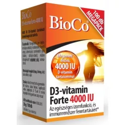 Bioco d3-vitamin forte 4000iu tabletta 100 db - Bio és natúr étrendkiegészítők