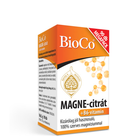 Bioco Magne-Citrát+B6-Vitamin Megapack 90 db - Bio és natúr étrendkiegészítők