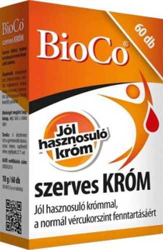 Bioco szerves króm tabletta 60 db - Bio és natúr étrendkiegészítők