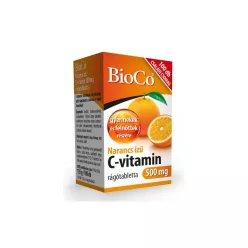 Bioco c-vitamin rágótabletta 500mg narancsízű 100 db - Bio és natúr étrendkiegészítők