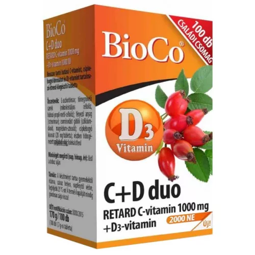 Bioco c+d duo retard vitamin kapszula 100 db - Bio és natúr étrendkiegészítők