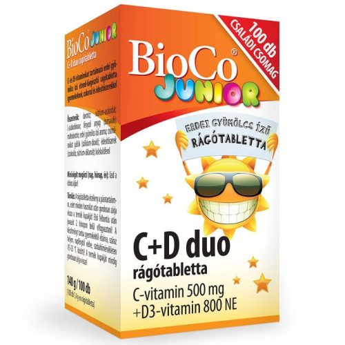 Bioco c+d duo junior rágótabletta 100 db - Bio és natúr étrendkiegészítők