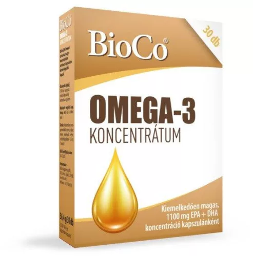 Bioco omega-3 koncentrátum 30 db - Bio és natúr étrendkiegészítők
