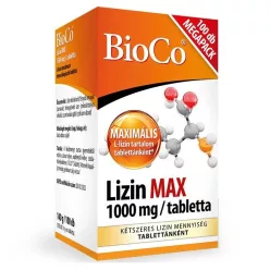 BIOCO LIZIN MAX 1000MG MEGAPACK 100DB - Bio és natúr étrendkiegészítők