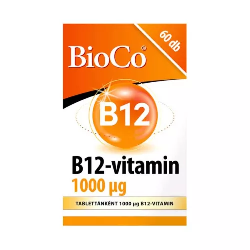 BIOCO B12-VITAMIN 1000MG TABLETTA 60 db - Bio és natúr étrendkiegészítők