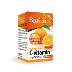 BIOCO C-VIT. NARANCS RÁGÓTBL. 500MG 60 db - Bio és natúr étrendkiegészítők