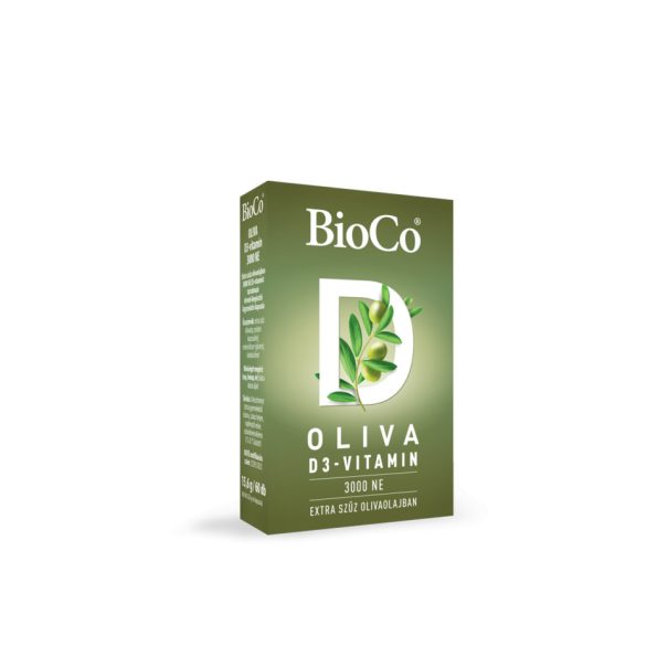 BioCo OLIVA D3-vitamin 3000 NE (lágyzselatin kapszula) 60 db