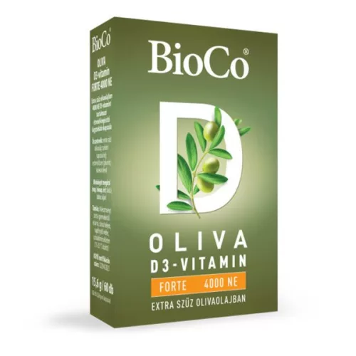 Bioco oliva d3-vitamin 4000ne 60 db - Bio és natúr étrendkiegészítők