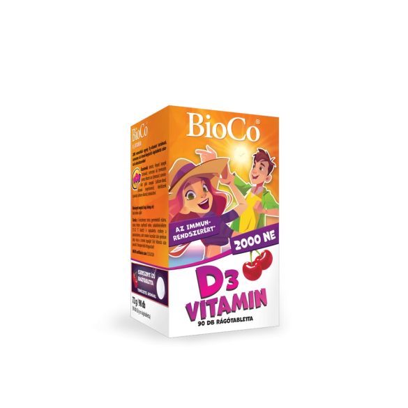 BIOCO D3 2000NE CSERESZNYE TABLETTA 90DB