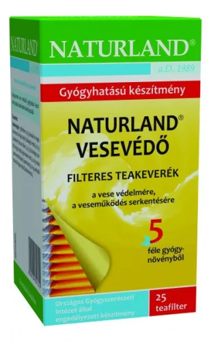 Naturland vesevédő tea 25x1g 25 g - Bio és natúr élelmiszerek