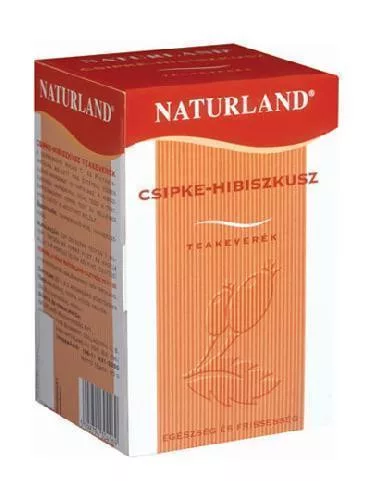 Naturland csipke-hibiszkusz tea 20x3g 60 g - Bio és natúr élelmiszerek