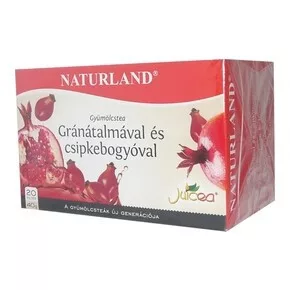 Naturland gyümölcstea gránátalma-csipke 20x2 g 40 g - Bio és natúr élelmiszerek