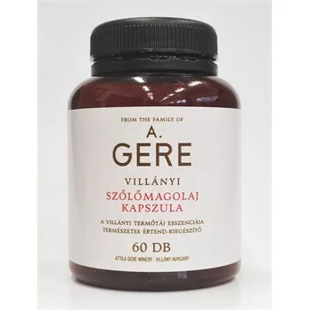 GERE VILLÁNYI SZŐLŐMAGOLAJ KAPSZ. 60 db - Bio és natúr étrendkiegészítők