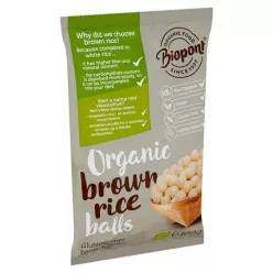 Biopont bio extrudált barna rizsgolyó enyhén sós 100 g - Bio és natúr élelmiszerek