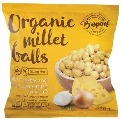 Biopont bio extrudált kölesgolyó sajtos-hagymás 75 g - Bio és natúr élelmiszerek