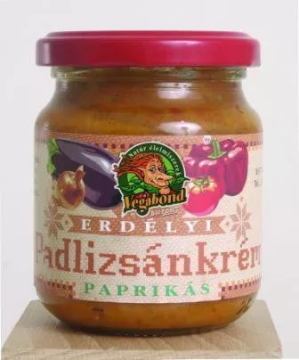 Vegabond erdélyi padlizsánkrém paprikás 200 g - Bio és natúr élelmiszerek