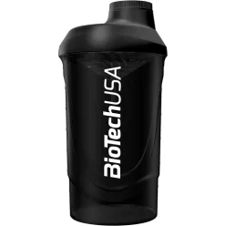 BiotechUSA Keverőpalack Biotech Wave 600ml fekete-füst - 
