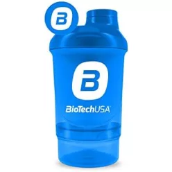 BiotechUSA Keverőpalack Biotech Wave+ Nano 300ml (+150ml) átlátszó - 