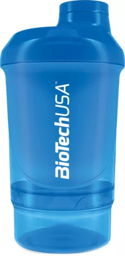 BiotechUSA Keverőpalack Biotech Wave+ Nano 300ml (+150ml) kék - 