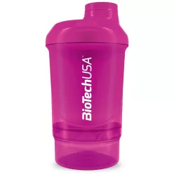 BiotechUSA Keverőpalack Biotech Wave+ Nano 300ml (+150ml) magenta - 