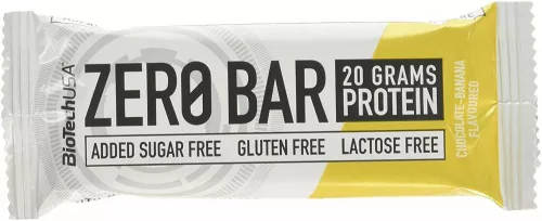 BiotechUSA Zero Bar 50g csokoládé-banán - Bio és natúr élelmiszerek