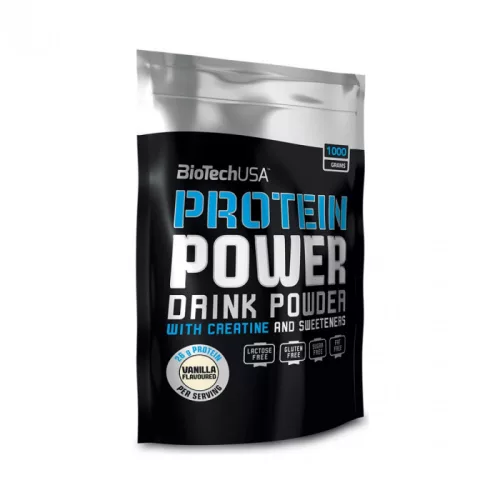 BiotechUSA Protein Power 1000g zsák eper-banán - 