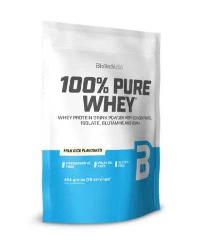 BiotechUSA 100% Pure Whey 454g tejberizs - 